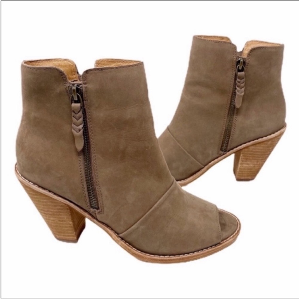 CORSO COMO ankle open toe suede boots shoes 7.5M